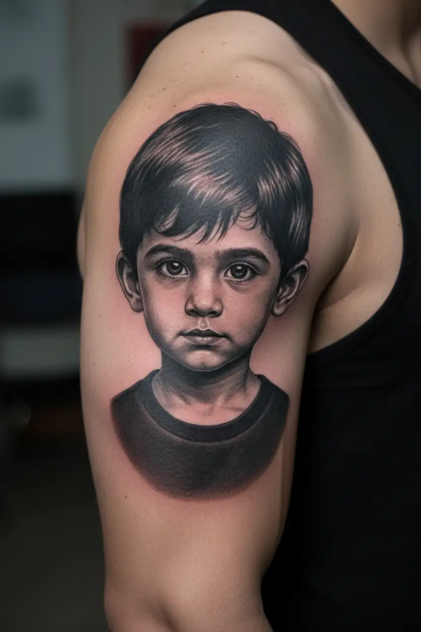 Grandkids tattoo design idea