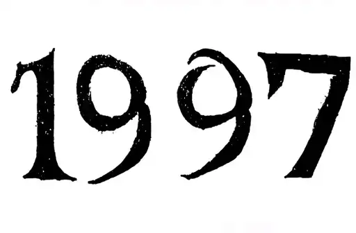 "1997" tattoo design idea