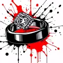 Filler wedding rings tattoo design idea