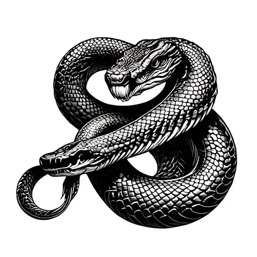 king cobra wrapped arm tattoo design idea