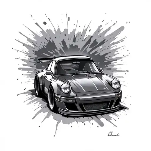 cars tattoo design idea