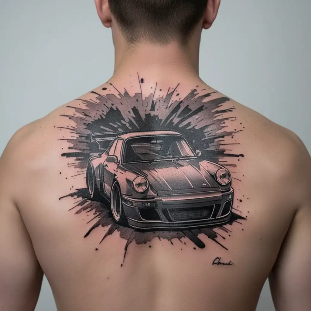 cars tattoo design idea