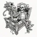 alice in chains  man in the box tattoo design idea