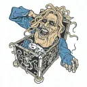 alice in chains  man in the box tattoo design idea