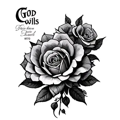 God wills tattoo design idea