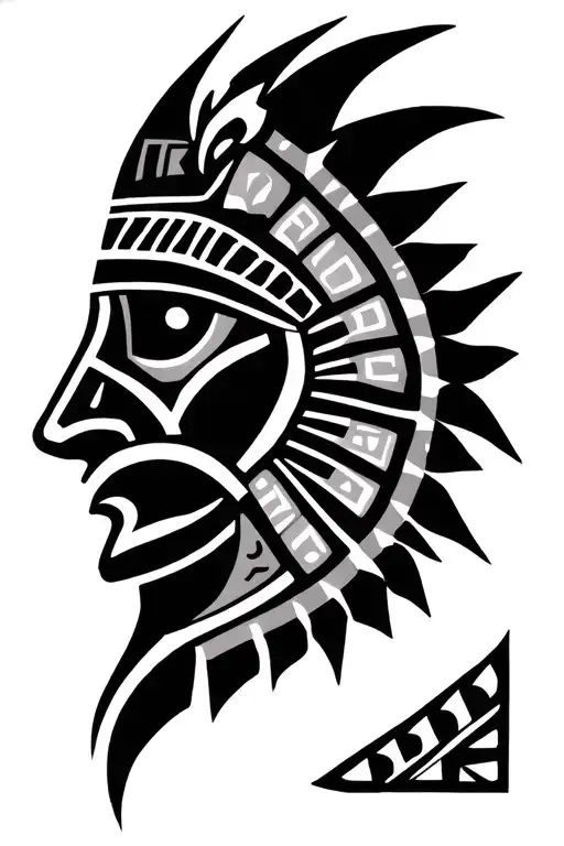 aztec tribal tattoo tattoo design idea