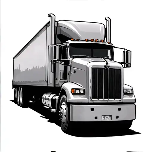 Truck Driver tattoo design idea