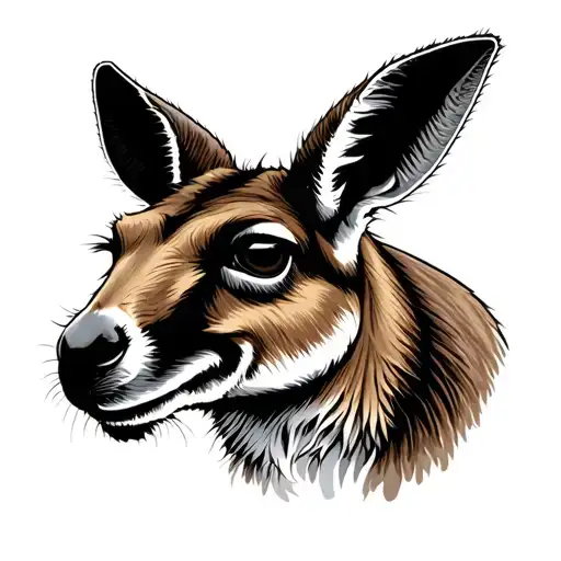 Boxing Kangaroo tattoo design idea