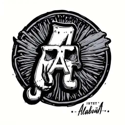 Alabama A sketch style tattoo design inspired tattoo design idea