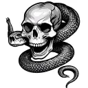 Snakes n Skulls Cartoon " Tattoo Design tattoo design idea