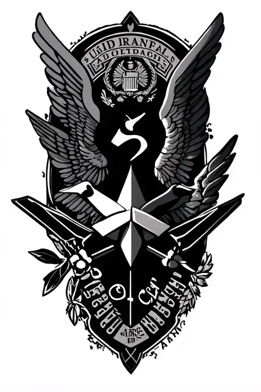 us Air Force and Sri lanka tattoo design idea