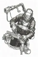 welding tattoo design idea