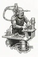 welding tattoo design idea