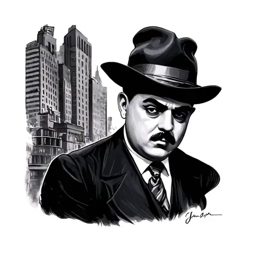Al Capone tattoo design idea