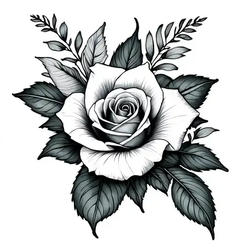 rose daffodil anthurium calla lily marigold snowdrop tattoo design idea