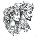 Tsultrim, Gemini, Karnataka tattoo design idea