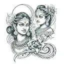 Tsultrim, Gemini, Karnataka tattoo design idea