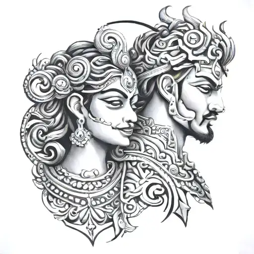 Tsultrim, Gemini, Karnataka tattoo design idea