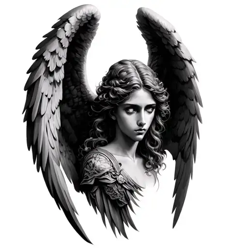 Angel Raphael tattoo design idea