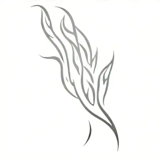 Filler Flames tattoo design idea