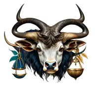 Taurus And Libra tattoo design idea