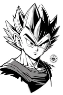 vegeta dbz tattoo design idea