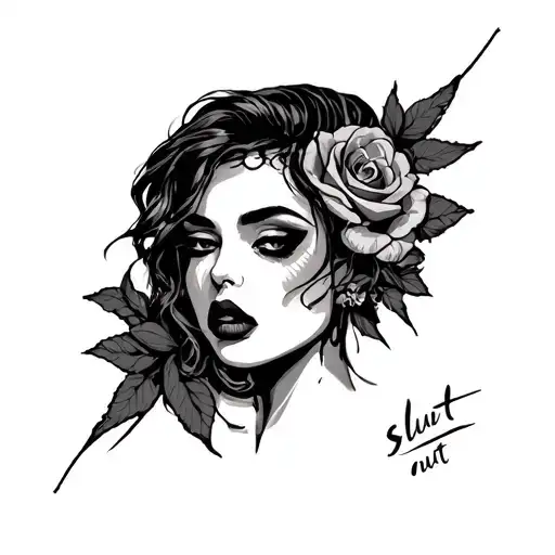 Slut me out tattoo design idea