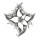 Coverup Floral tattoo design idea