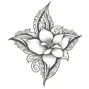 Coverup Floral tattoo design idea