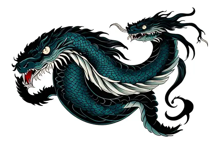 Leviathan tattoo design idea