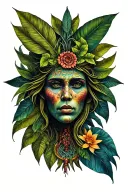 Ayahuasca tattoo design idea
