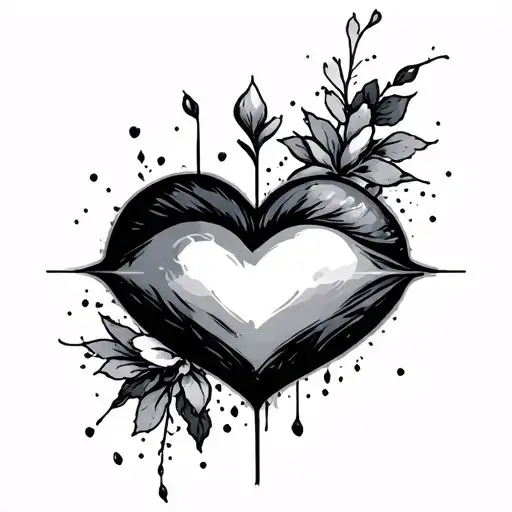 heartbreak tattoo design idea