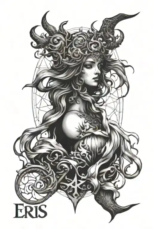 Eris Goddess of Chaos tattoo design idea