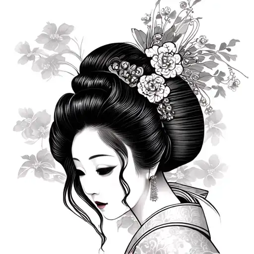 Madama Butterfly opera geisha tattoo design idea