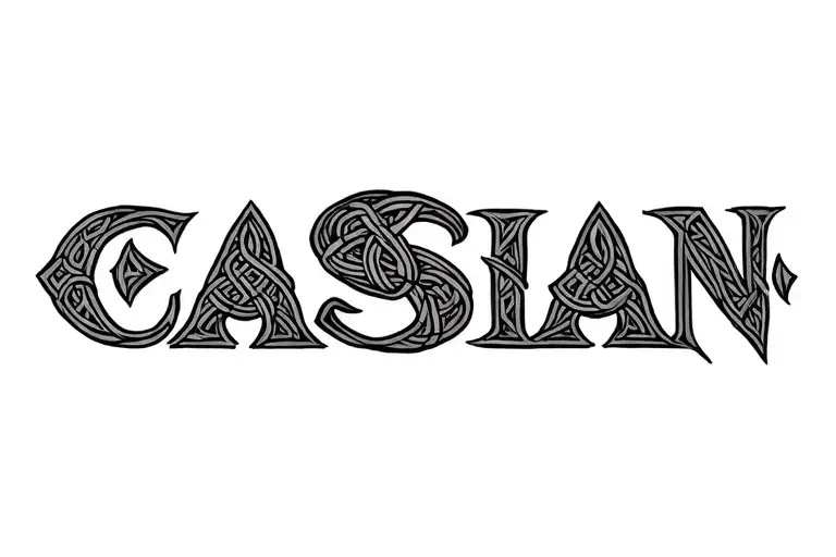 "Cassian" celtic tattoo design idea