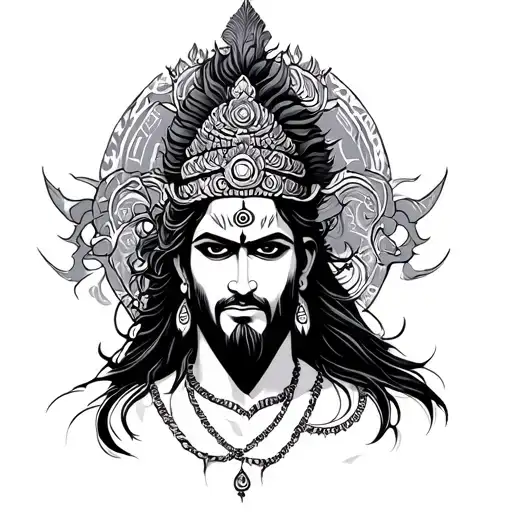 Mahakal tattoo design idea