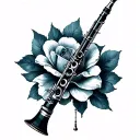 Clarinet tattoo design idea