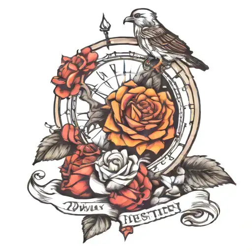 I determine my own destiny tattoo design idea