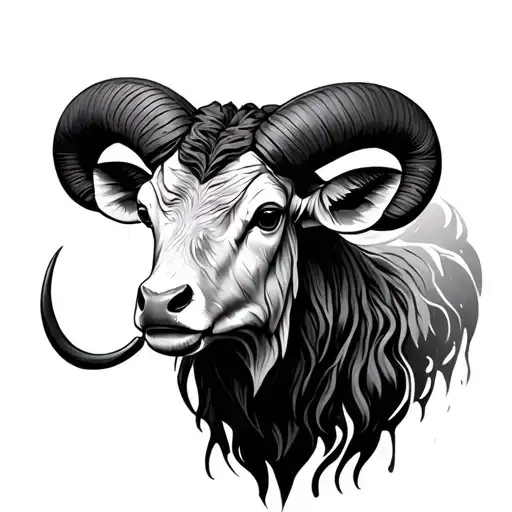 Aries Taurus tattoo design idea