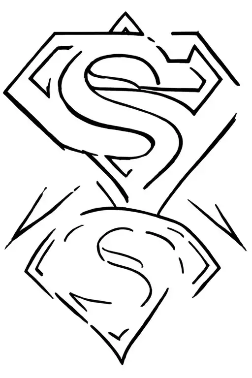 supergirl tattoo design idea
