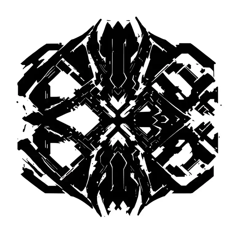 cyberpunk 2077 Cyberware implants tattoo design idea