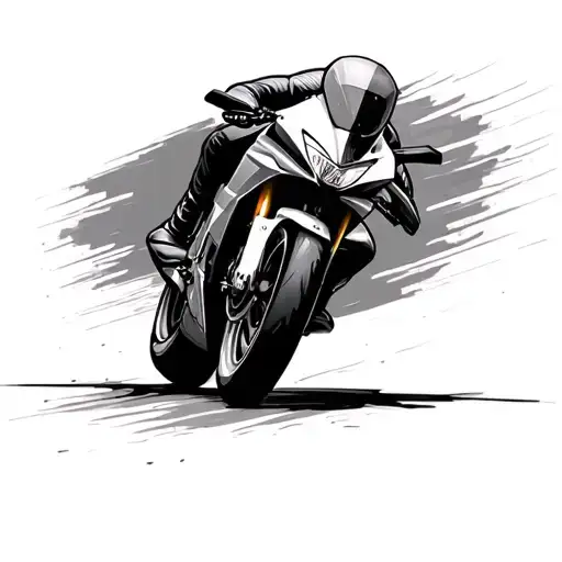 Sportbike tattoo design idea