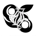 gemini and aquarius sign intertwined tattoo design idea