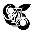 gemini and aquarius sign intertwined tattoo design idea