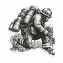 A firefighter exploring the Moab arches tattoo design idea