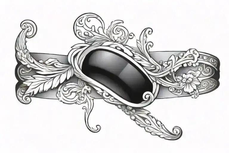 wedding band tattoo tattoo design idea