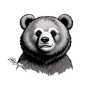 Honey Bear tattoo design idea
