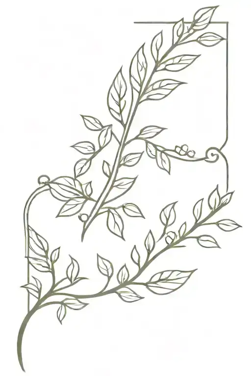 Greek Vines tattoo design idea