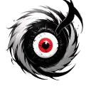 999 Sharingan Uchiha Sasuke engaged one brit one tattoo design idea