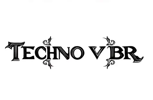 "Techno vbr" tattoo design idea